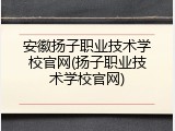 安徽扬子职业技术学校官网(扬子职业技术学校官网)