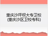 重庆沙坪坝大专卫校(重庆沙区卫校专科)