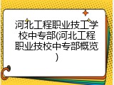 河北工程职业技工学校中专部(河北工程职业技校中专部概览)