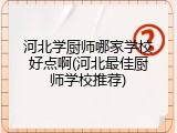 河北学厨师哪家学校好点啊(河北最佳厨师学校推荐)