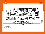 广西幼师师范高等专科学校武鸣校(广西幼师师范高等专科学校武鸣校区)