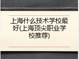 上海什么技术学校最好(上海顶尖职业学校推荐)