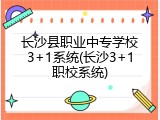 长沙县职业中专学校3+1系统(长沙3+1职校系统)