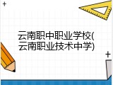 云南职中职业学校(云南职业技术中学)