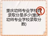 重庆幼师专业学校的录取分是多少(重庆幼师专业学校录取分数)