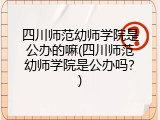 四川师范幼师学院是公办的嘛(四川师范幼师学院是公办吗？)