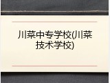 川菜中专学校(川菜技术学校)