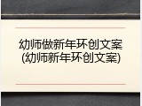 幼师做新年环创文案(幼师新年环创文案)