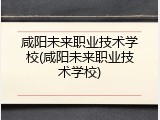 咸阳未来职业技术学校(咸阳未来职业技术学校)