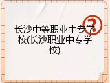长沙中等职业中专学校(长沙职业中专学校)