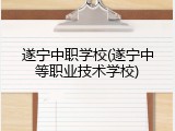 遂宁中职学校(遂宁中等职业技术学校)