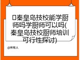 秦皇岛技校能学厨师吗学厨师可以吗(秦皇岛技校厨师培训可行性探讨)