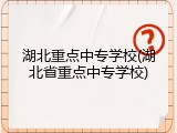 湖北重点中专学校(湖北省重点中专学校)