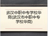 武汉中职中专学校华商(武汉市中职中专学校华商)