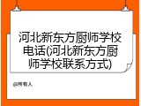 河北新东方厨师学校电话(河北新东方厨师学校联系方式)