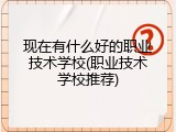 现在有什么好的职业技术学校(职业技术学校推荐)