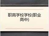 职高学校学校(职业高中)