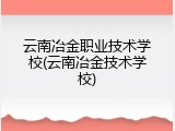 云南冶金职业技术学校(云南冶金技术学校)
