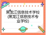 黑龙江信息技术学校(黑龙江信息技术专业学校)