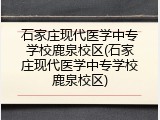 石家庄现代医学中专学校鹿泉校区(石家庄现代医学中专学校鹿泉校区)
