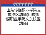 山东传媒职业学院文东校区幼师(山东传媒职业学院文东校区幼师)
