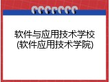 软件与应用技术学校(软件应用技术学院)