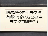 哈尔滨公办中专学校有哪些(哈尔滨公办中专学校有哪些？)