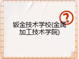 钣金技术学校(金属加工技术学院)