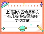 上海静安区幼师学校有几所(静安区幼师学校数量)