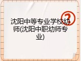 沈阳中等专业学校幼师(沈阳中职幼师专业)