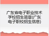 广东省电子职业技术学校招生简章(广东电子职校招生信息)