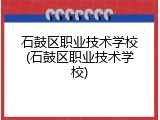 石鼓区职业技术学校(石鼓区职业技术学校)