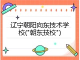 辽宁朝阳向东技术学校("朝东技校")