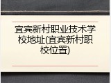 宜宾新村职业技术学校地址(宜宾新村职校位置)