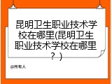 昆明卫生职业技术学校在哪里(昆明卫生职业技术学校在哪里？)