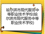 哈尔滨市现代服务中等职业技术学校(哈尔滨市现代服务中等职业技术学校)
