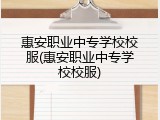 惠安职业中专学校校服(惠安职业中专学校校服)