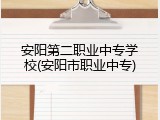 安阳第二职业中专学校(安阳市职业中专)