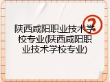 陕西咸阳职业技术学校专业(陕西咸阳职业技术学校专业)