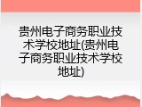 贵州电子商务职业技术学校地址(贵州电子商务职业技术学校地址)