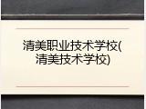 清美职业技术学校(清美技术学校)