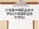 沙湾县中等职业技术学校(沙湾县职业技术学校)
