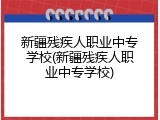 新疆残疾人职业中专学校(新疆残疾人职业中专学校)