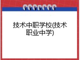 技术中职学校(技术职业中学)