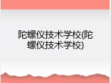 陀螺仪技术学校(陀螺仪技术学校)