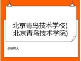 北京青鸟技术学校(北京青鸟技术学院)