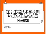 辽宁工程技术学校图片(辽宁工技校校园风采图)
