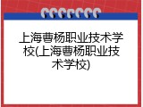 上海曹杨职业技术学校(上海曹杨职业技术学校)