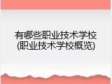有哪些职业技术学校(职业技术学校概览)