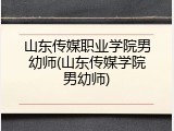 山东传媒职业学院男幼师(山东传媒学院男幼师)